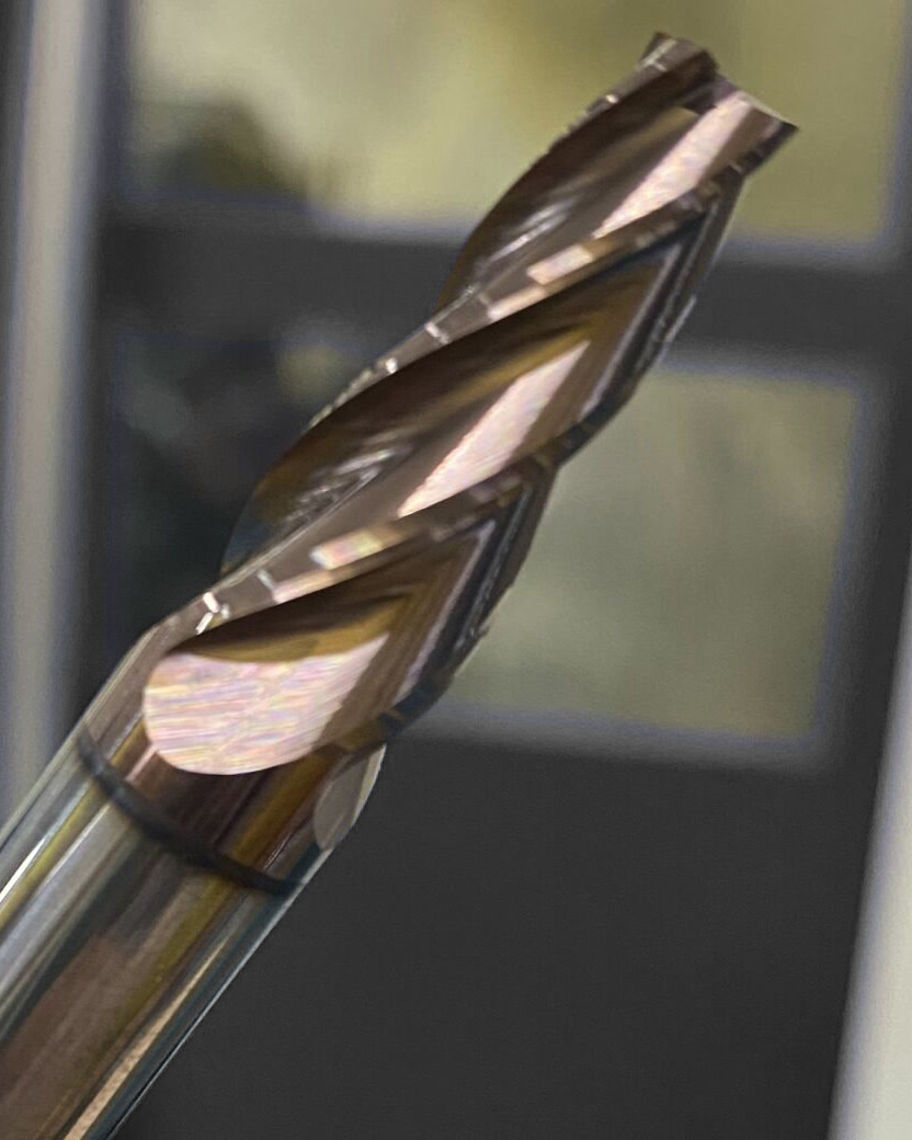 Custom tapered carbide end mill